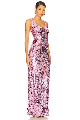 SIMKHAI Bex Tank Maxi Dress in Pink