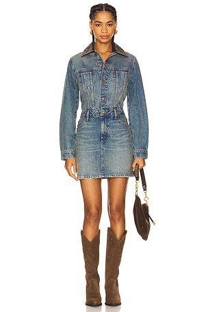 Maxella Denim Jacket Mini Dress SIMKHAI