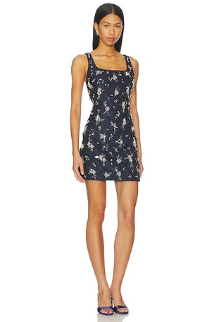 SIMKHAI Viva Mini Dress in Navy