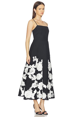SIMKHAI Annabella Midi Dress in Black