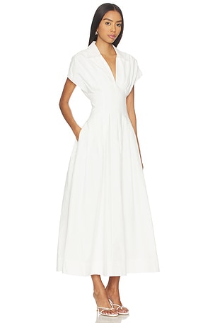 SIMKHAI Farlow Midi Dress in White