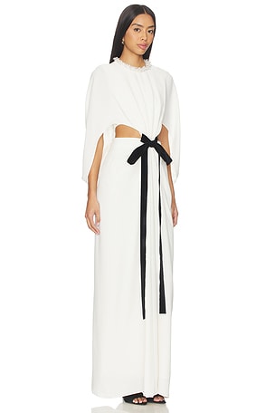 SIMKHAI Annette Cape Gown in Ivory