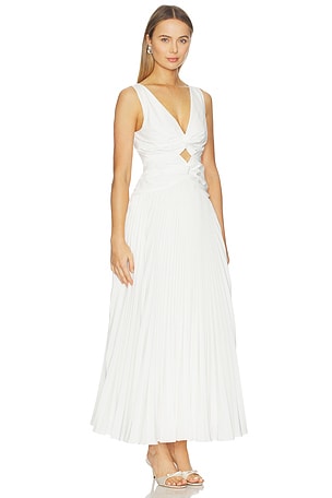 Simkhai vestido largo de algodón vivianne en color blanco