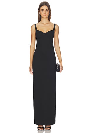 Cabot Sculpted Scuba Maxi Dress SIMKHAI