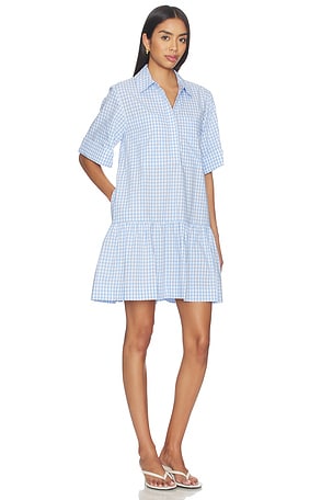 SIMKHAI Criss Mini Dress in Blue