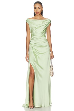 Elinne Short Sleeve Gown SIMKHAI