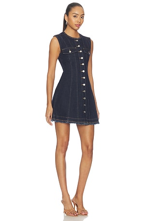Simkhai meni vestido sen mangas hanley en color azul