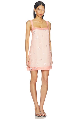 SIMKHAI Sumi Sleeveless Mini Dress in Pink