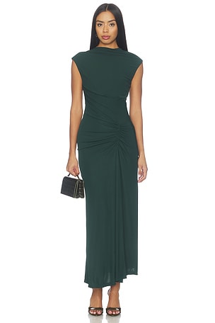 Acacia Draped Jersey Midi Dress SIMKHAI