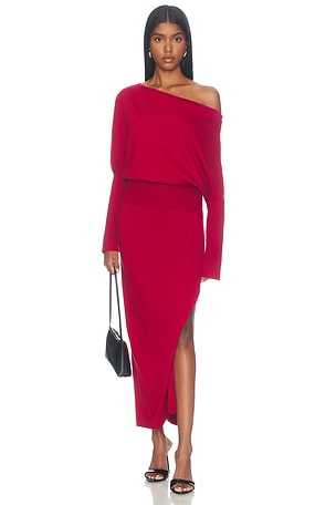 Janese Off Shoulder Midi Dress SIMKHAI