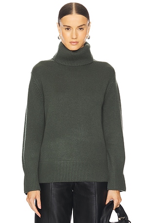 Guest In Residence Cozy Cashmere Turtleneck Sweater in Chestnut REVOLVE