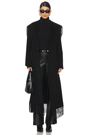 Carrie Fringe Robe Coat SIMKHAI