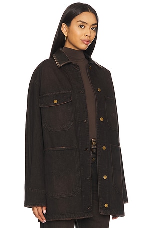 SIMKHAI Larz Chore Jacket in Black