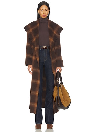 Mulholland Plaid Robe Coat SIMKHAI