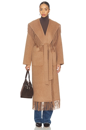 Carrie Fringe Robe Coat SIMKHAI
