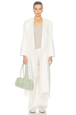 Carrie Fringe Robe Coat SIMKHAI
