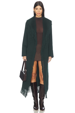 Carrie Fringe Robe Coat SIMKHAI