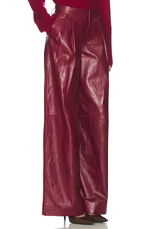 SIMKHAI Kobie Pant in Burgundy. Size 8. Also