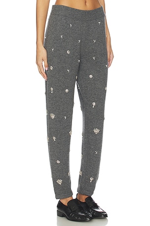 SIMKHAI Kandace Embellished Jogger in Charcoal