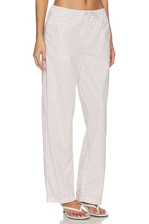 SIMKHAI Drawstring Pant in Beige
