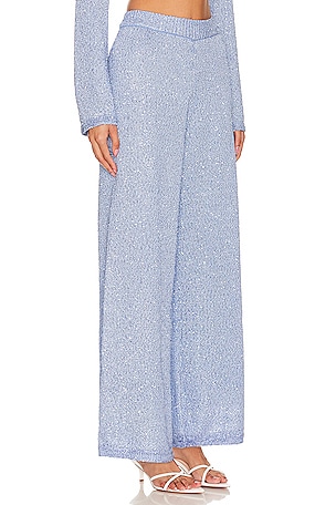 SIMKHAI Orissa Straight Leg Pant in Baby Blue