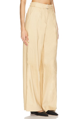 SIMKHAI Amaya Belted Pants in Tan