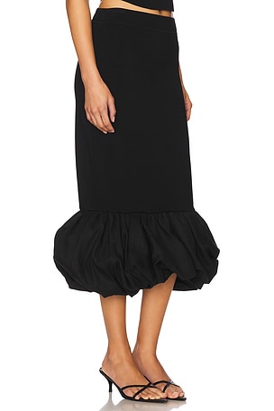 SIMKHAI Camille Midi Skirt in Black