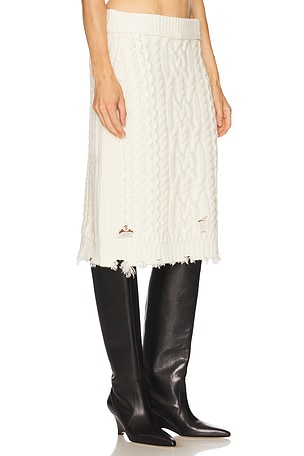 SIMKHAI Brioni Skirt in Ivory