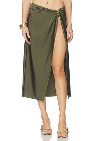 Kora Wrap Midi Skirt SIMKHAI