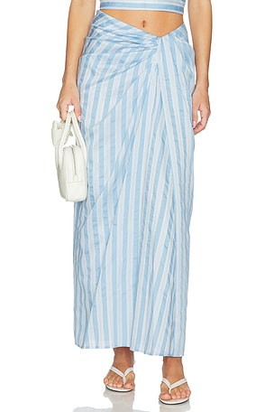 Liorra Yarn-dye Draped Skirt SIMKHAI