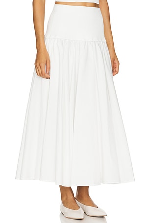 SIMKHAI Stella Maxi Skirt in White