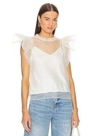 Corina Ruffle Sleeve Top SIMKHAI