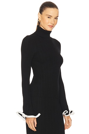SIMKHAI Lola Turtleneck in Black