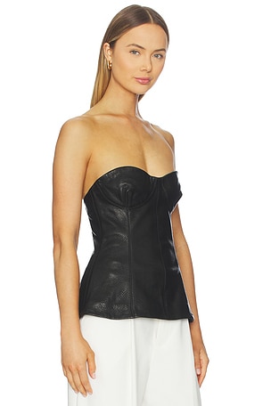 SIMKHAI Tyla Bustier Top in Black
