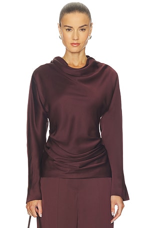 Victoria Long Sleeve Draped Top SIMKHAI