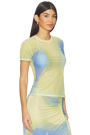 SIMKHAI Murry Top en Bleu,Jaune