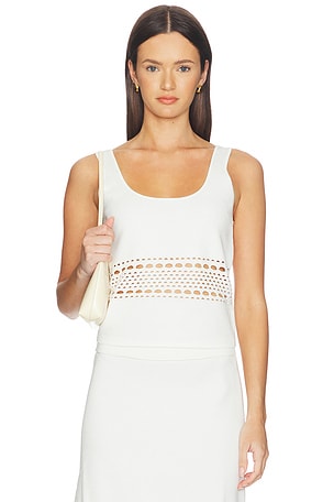 Fitzgerald Open Stitch Knit Tank SIMKHAI