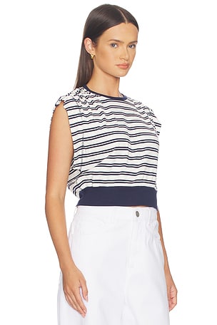 SIMKHAI Joie Cotton Jersey Top in Multi