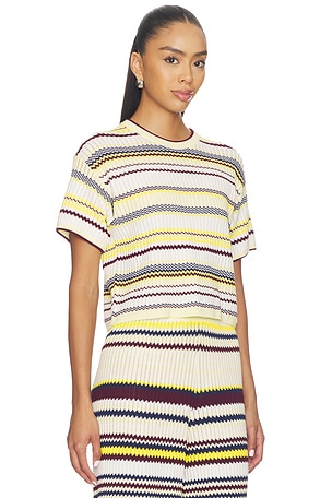 SIMKHAI Tenley Short Sleeve Tee in Yellow
