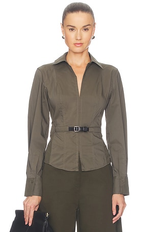 CAMISA COM CINTO LORIEL  SIMKHAI