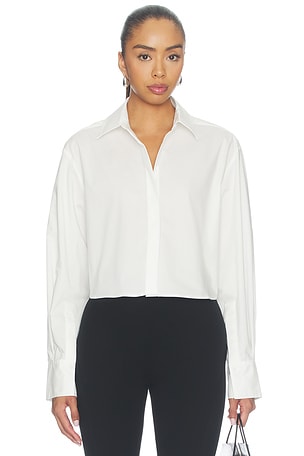 Renata Cropped Button Down Shirt SIMKHAI