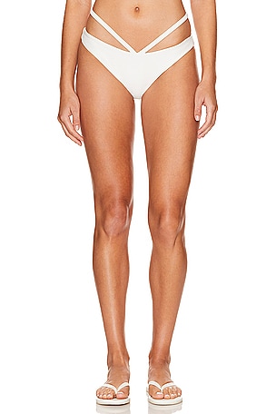 Emmalynn Solid Strappy Bikini Bottom SIMKHAI
