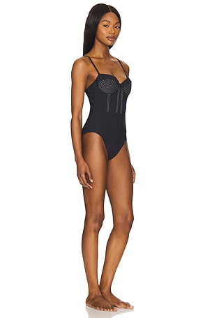 SIMKHAI Beatrix Bustier One Piece in Black