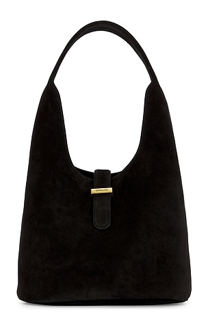 SIMKHAI Khai Suede Hobo Bag in Black