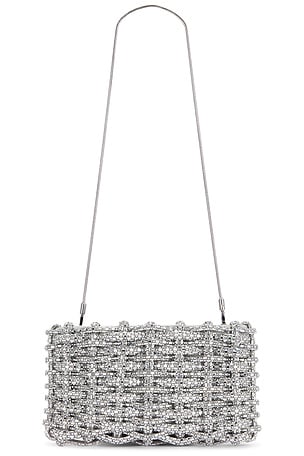 SIMKHAI Morgan Wove Rhinestone Clutch