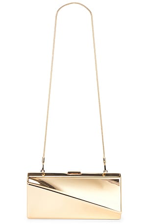 SIMKHAI Twist Clutch in Metallic Gold