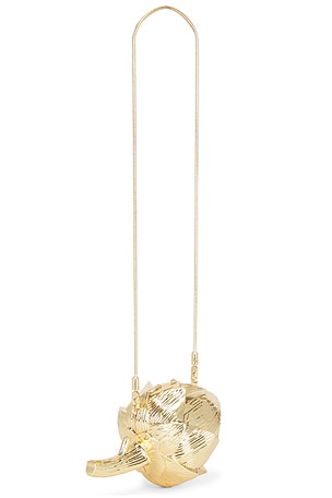 SIMKHAI Isabella Clutch in Metallic Gold