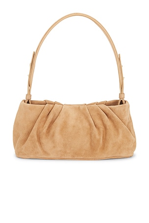 SIMKHAI Harlow Suede Shoulder Bag in Tan