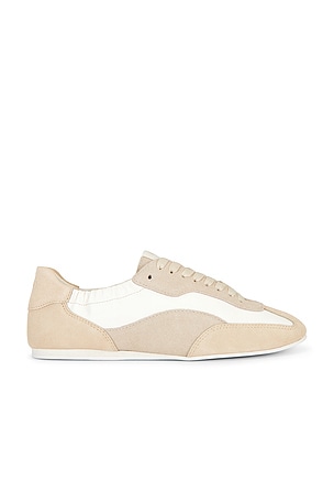 Georgie Elasticized Leather Combo Sneaker SIMKHAI