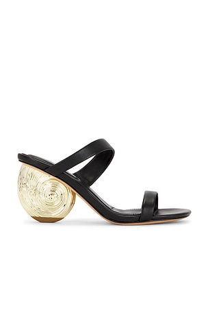 Marion Metallic Leather Shell Heel SIMKHAI